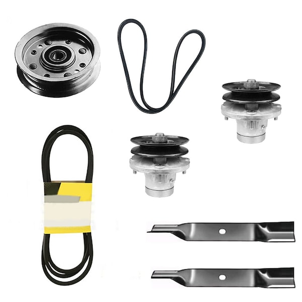 Aic Replacement Parts 38 Mower Deck Rebuild Kit Fits John Deere LX176 LX178 Blades Spindles Belts 115 JDMOWERDECKKIT - main